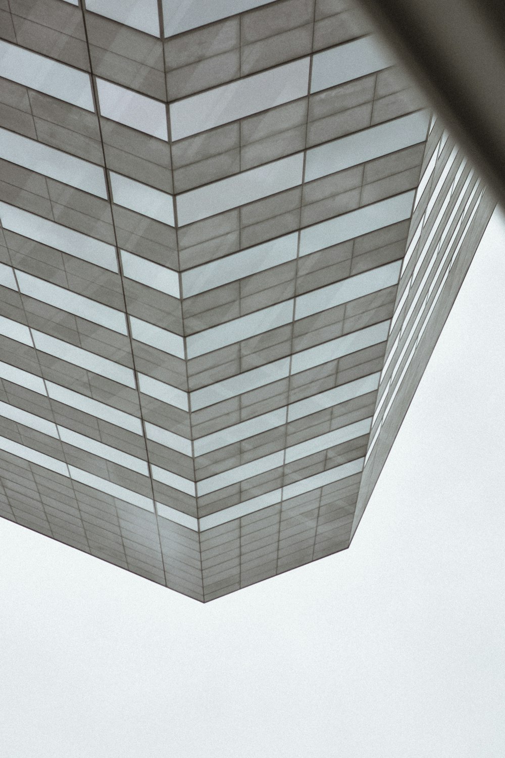 low-angle photography building facade