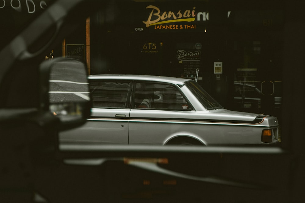 car parked beside building