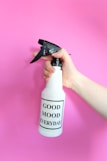 white and black spray bottle
