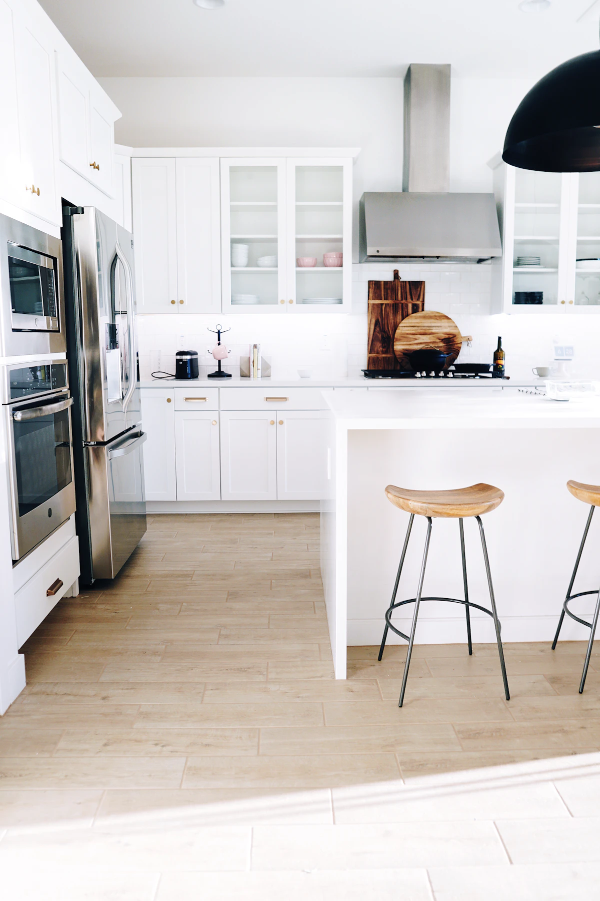 Refinished kitchen cabinets