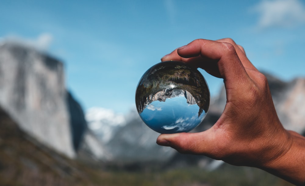 clear glass ball