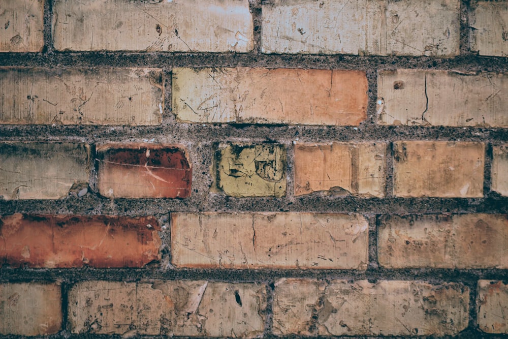 brown concrete brick wall