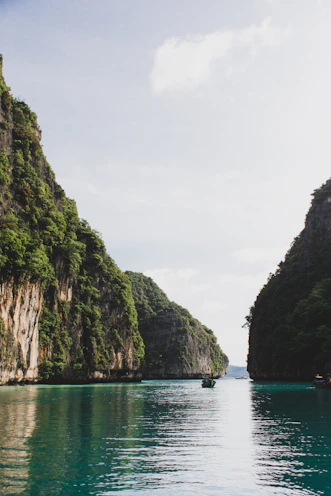 body of water near island