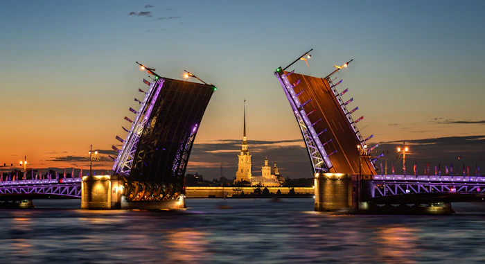 Saint Petersburg canal and architecture