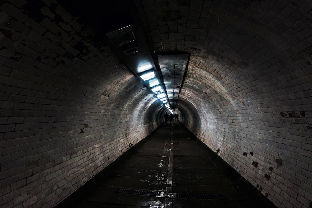 gray concrete tunnel