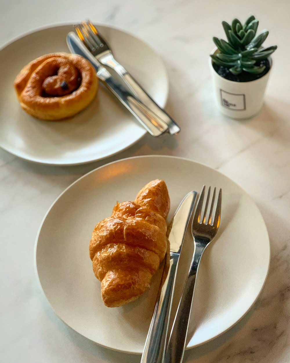 croissant on plate