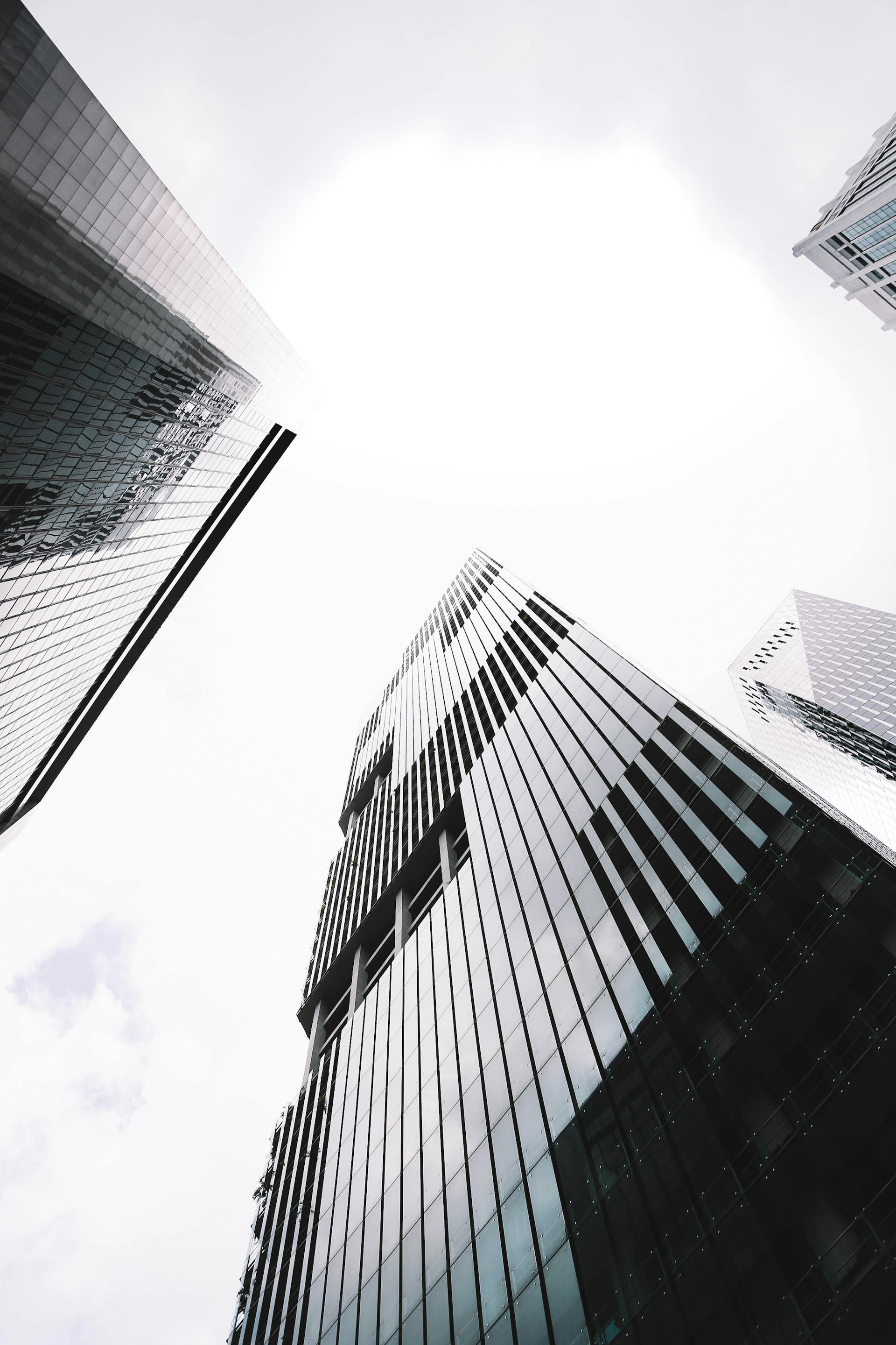 low-angle photography of buildings