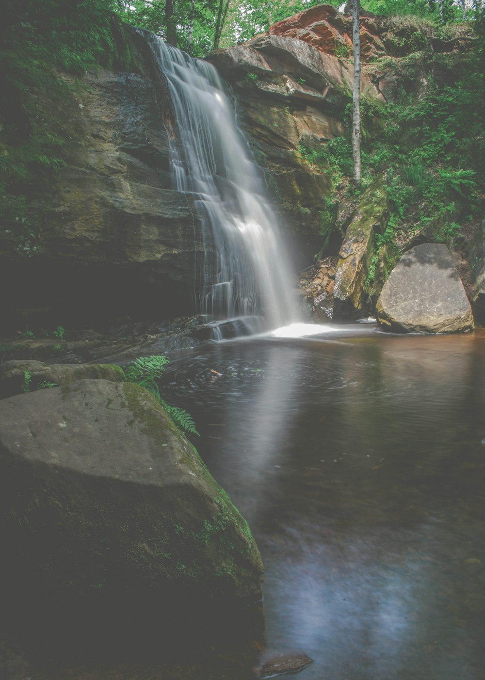 raging waterfalls