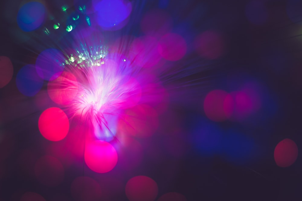 Lens Flare And Bokeh Black Background Stock Photo - Download Image Now -  Pink Color, Backgrounds, Neon Lighting - iStock