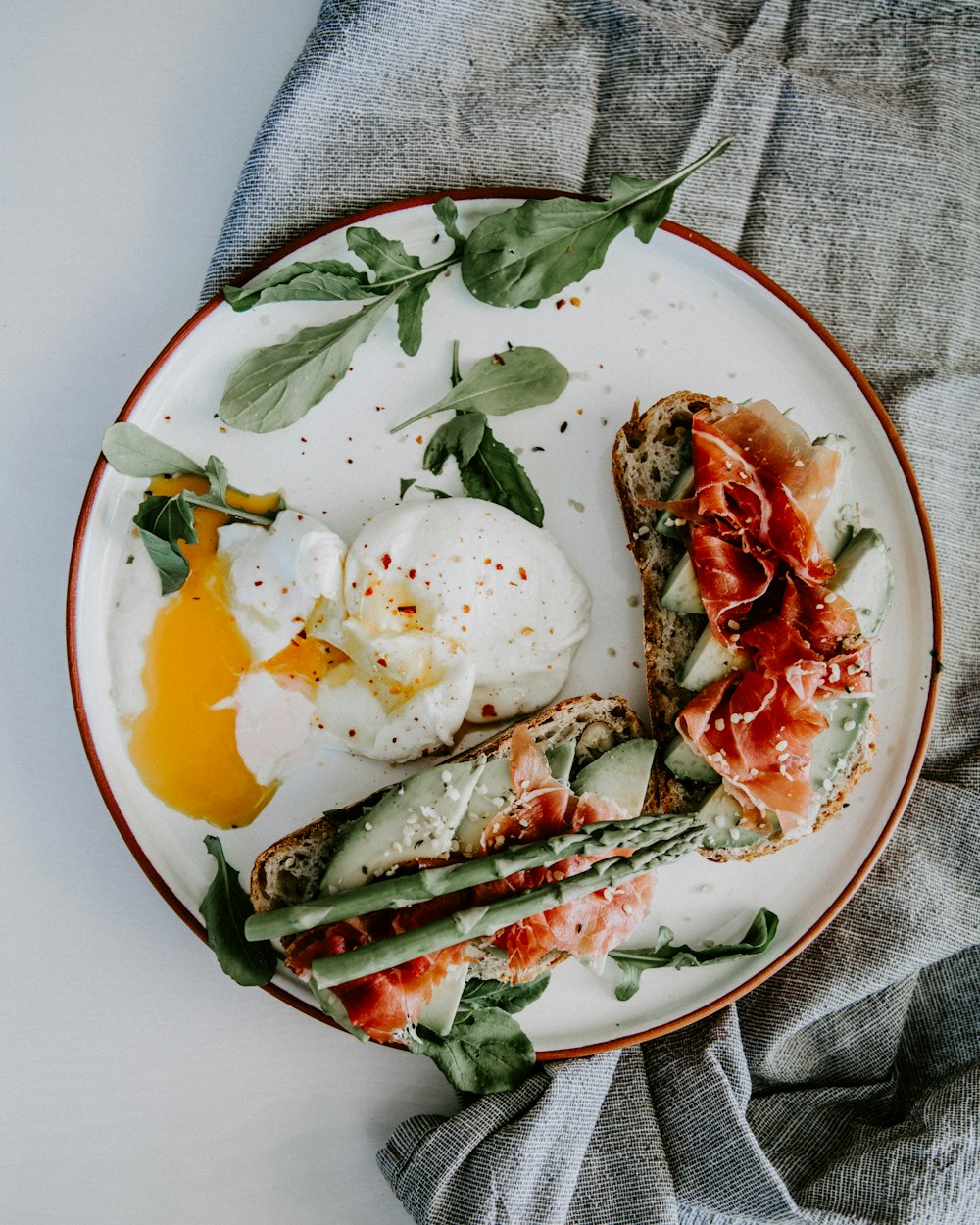 cooked food in plate