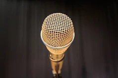 gold dynamic microphone