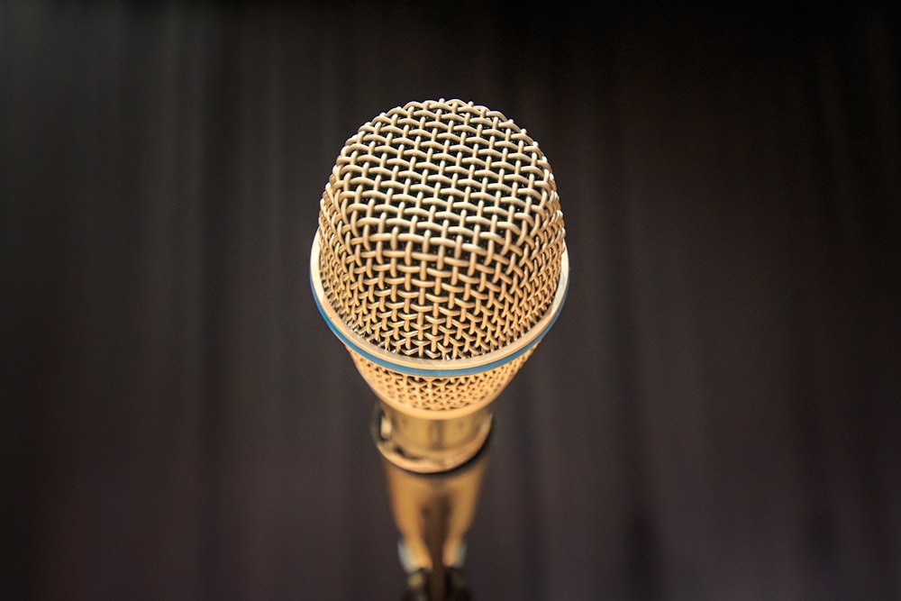 gold dynamic microphone