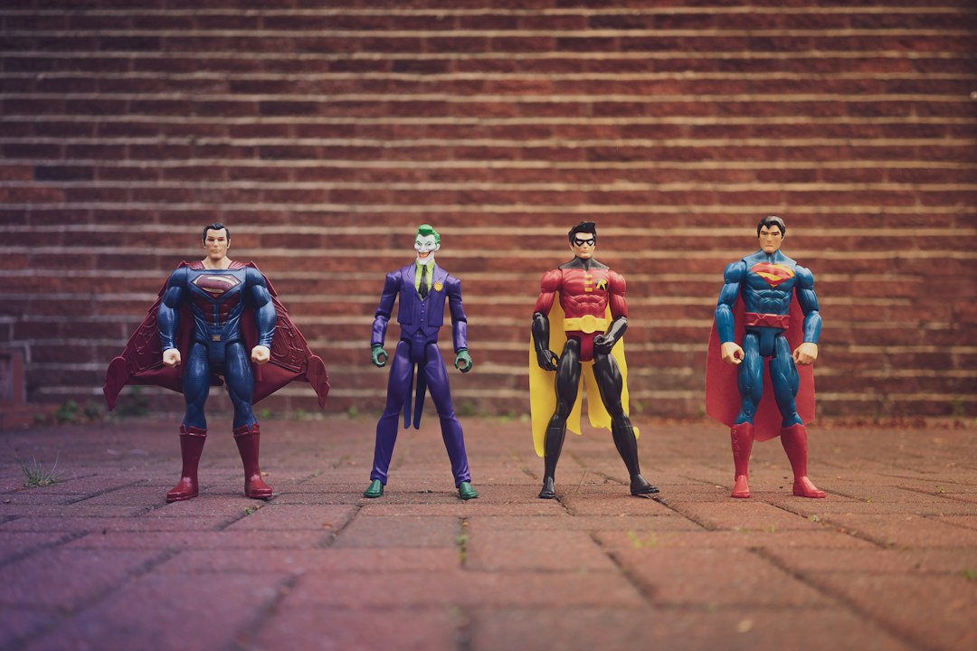 superhero costume flatlay