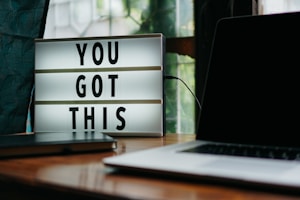 you got this signage on desk