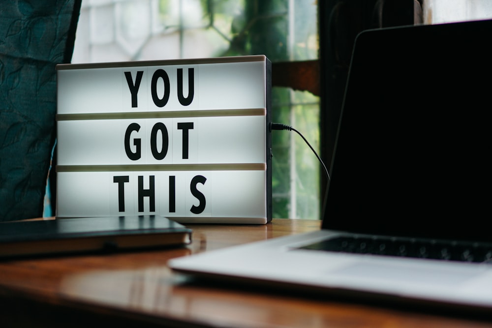 you got this signage on desk