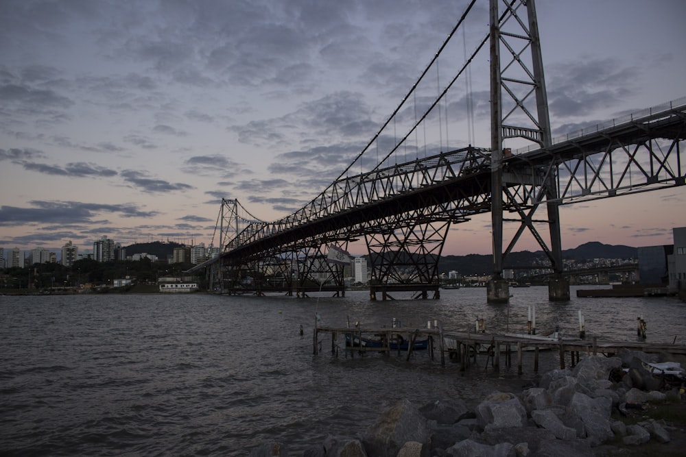 black metal bridge