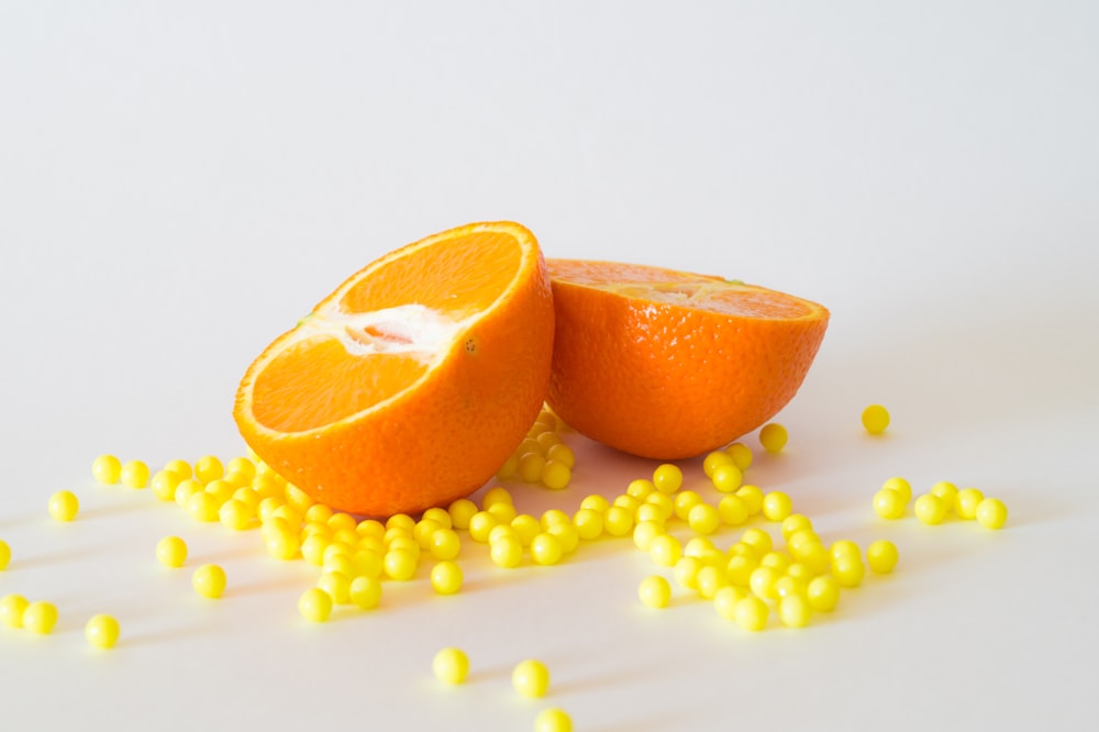 Orange in Scheiben geschnitten