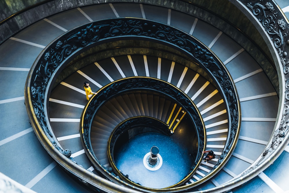 empty spiral stairs