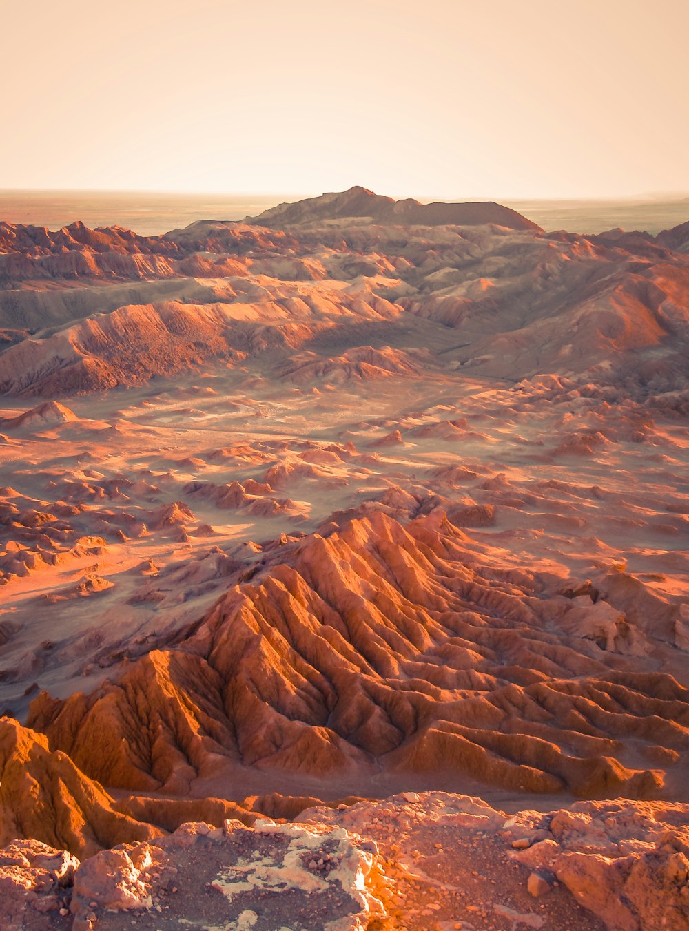 landscape photography of rock mountain