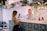 woman facing on white counter