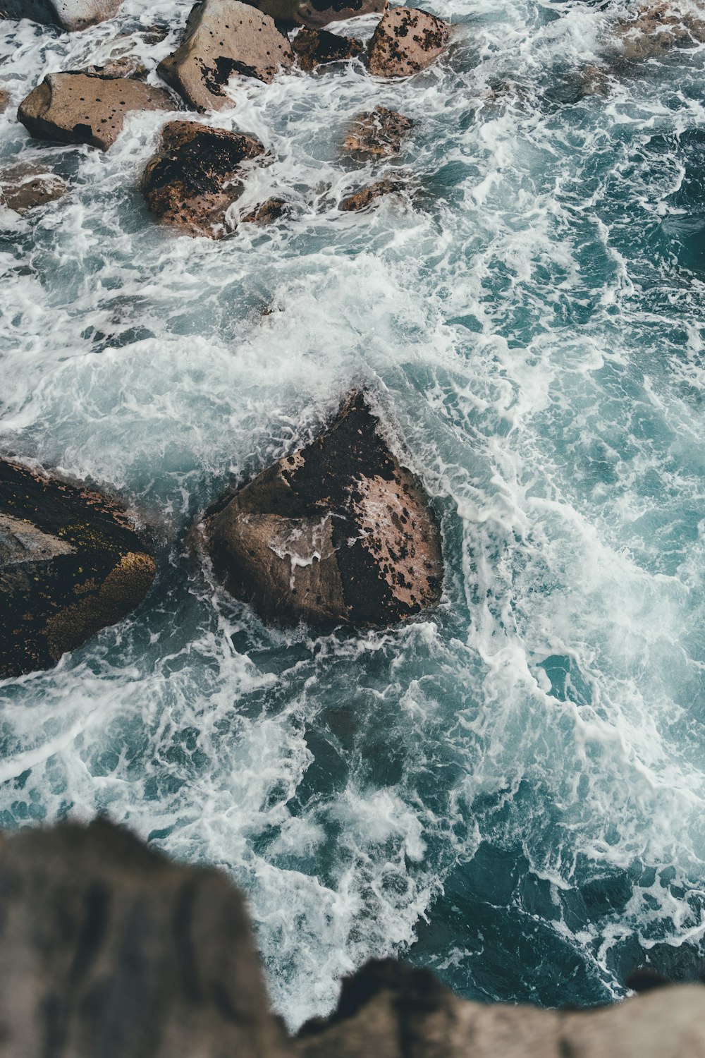 rocks in water