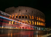 time lapse photography of dome building during nighttime