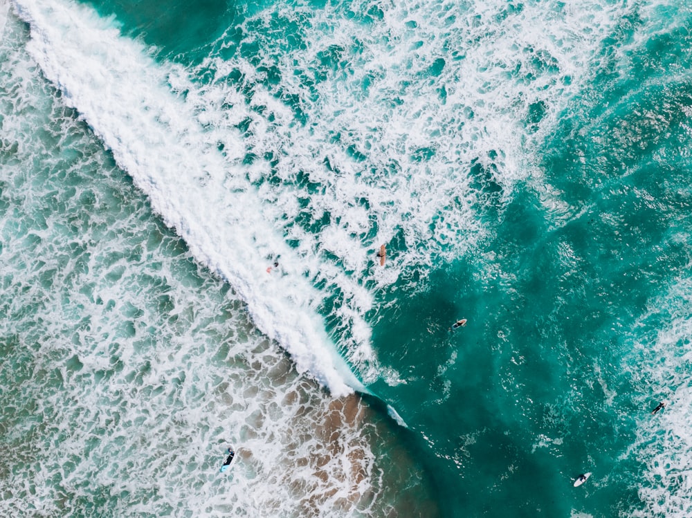 aerial photo of ocean during daytime