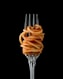 fork with spaghetti - spaghetti day - January 5