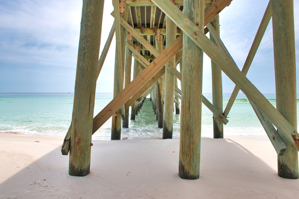 brown wooden dock