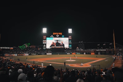 baseball field at daytime giants teams background