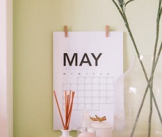white May calendar