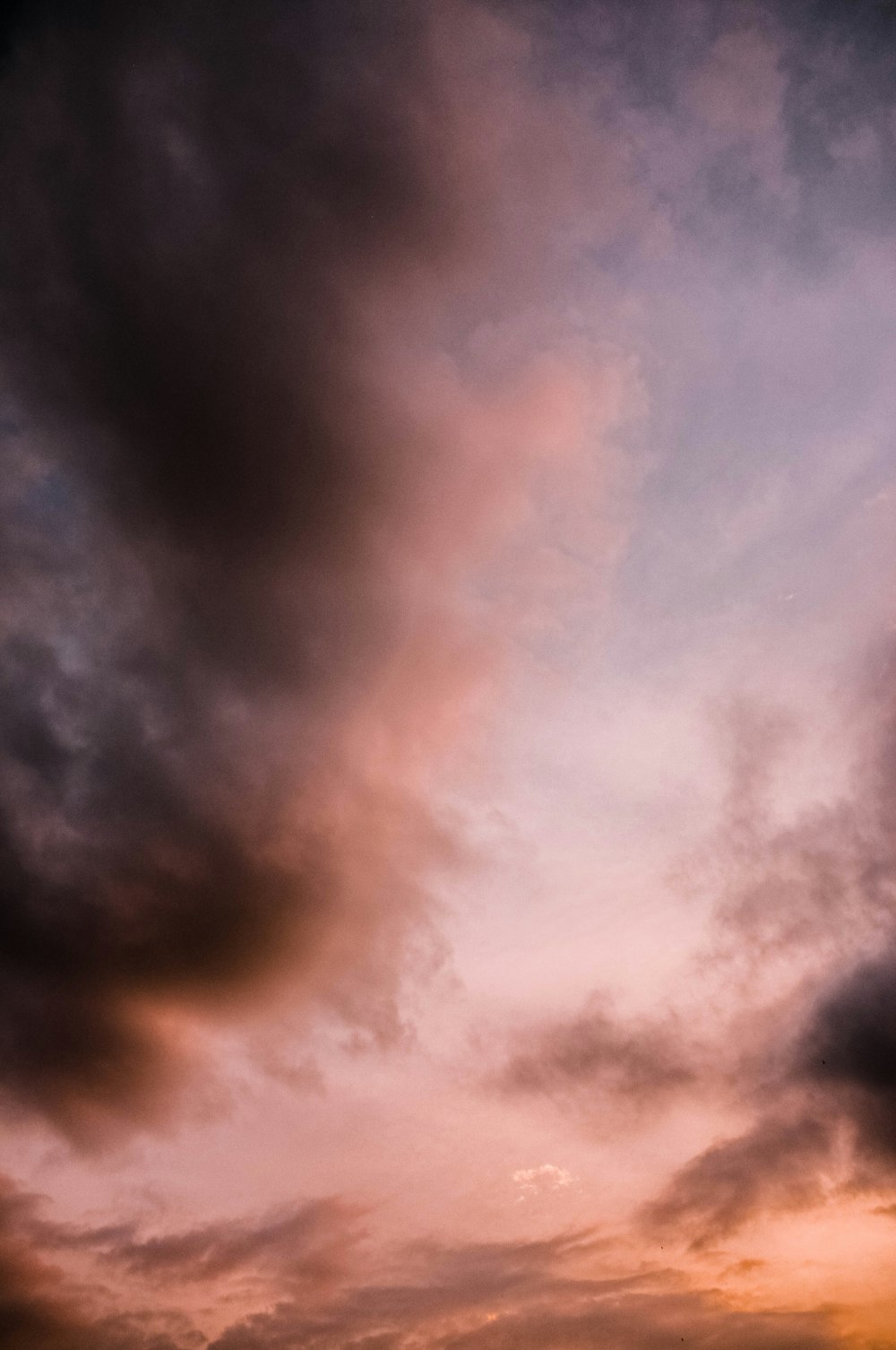 cloudy sky during golden hour