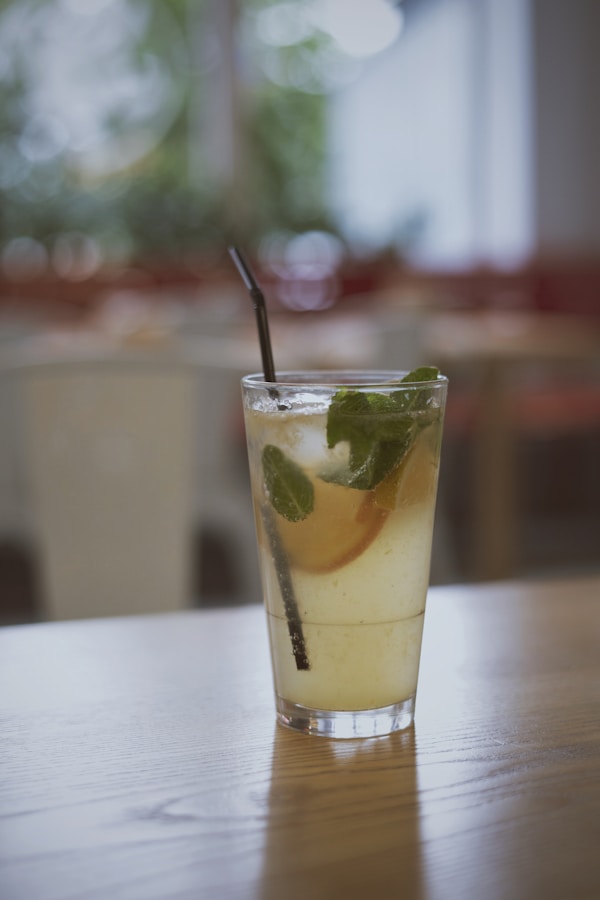 Clear drinking glass close-up photography