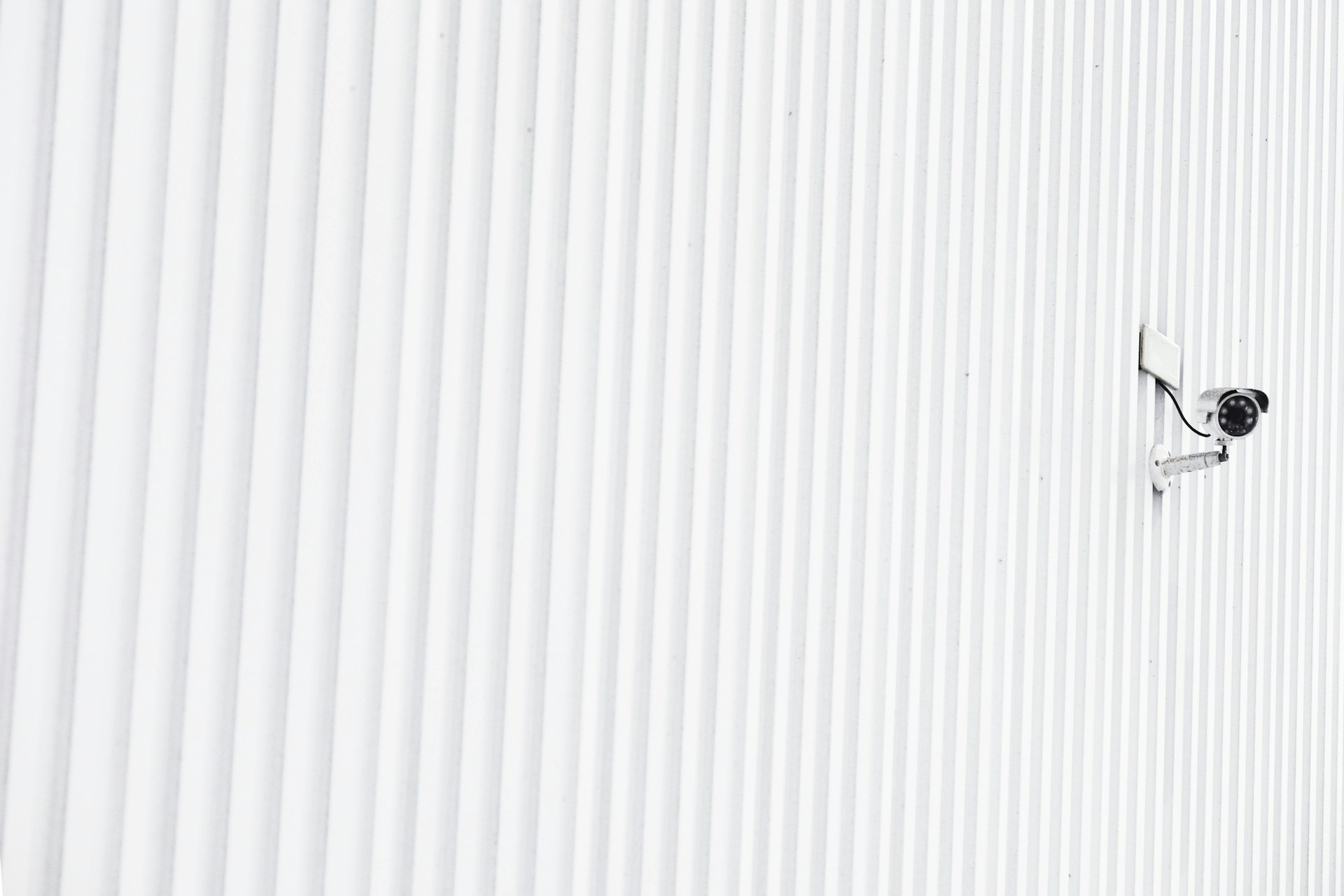 white security camera