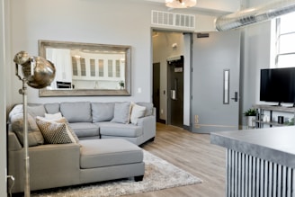 gray sectional sofa