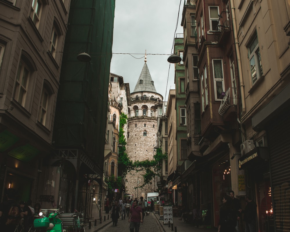 brown buildings