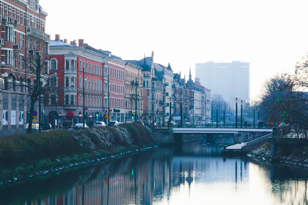 Edificios cerca del lago