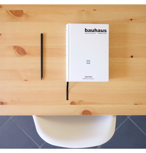 white Bauhaus box on table