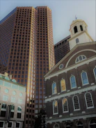 A panoramic shot of a renovated Ohio office building blending historic charm with modern upgrades.