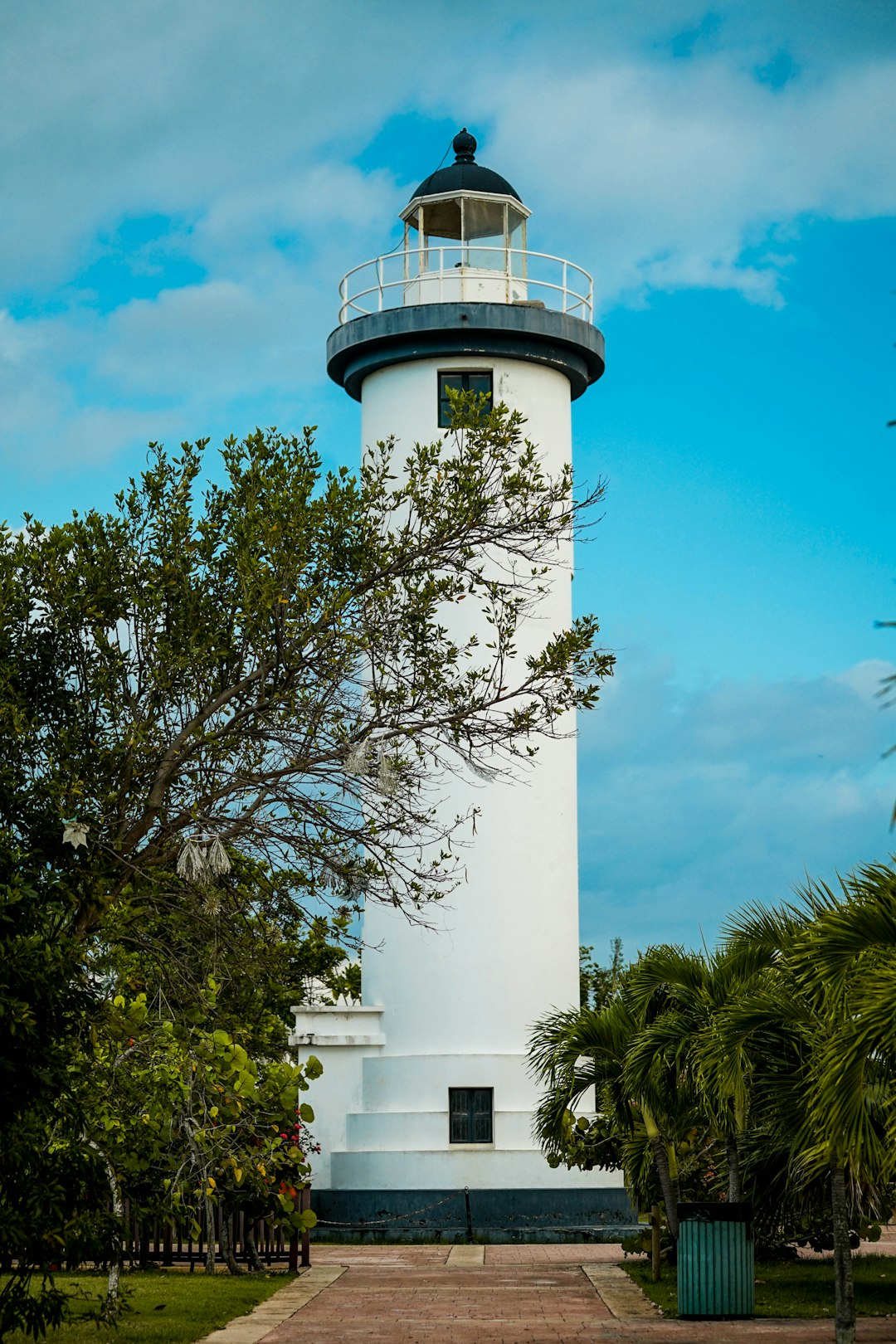 white lighthouse under blue sky