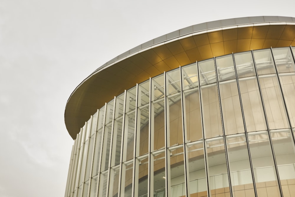 gray glass building under white sky