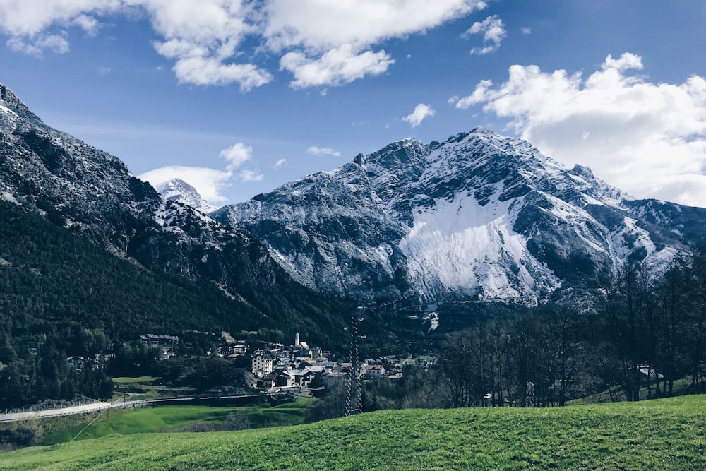 snow-capped mountain during daytime