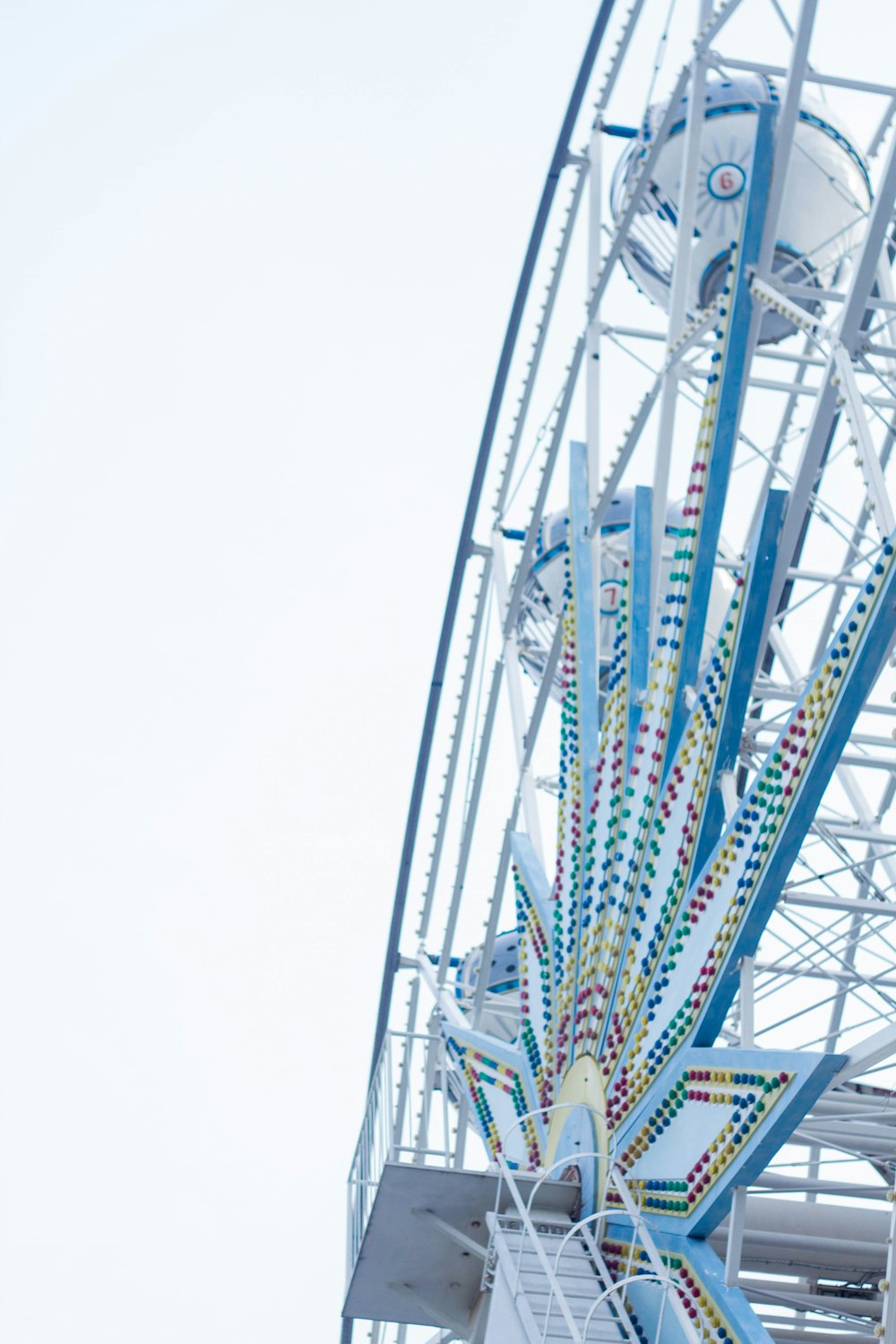 low angle photography of Ferris wheel