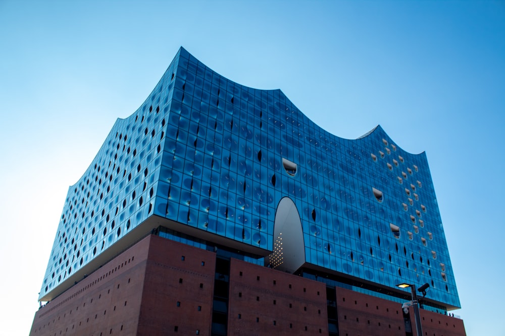 blue and brown concrete building during daytime