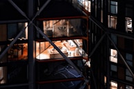 Interior view of Residência Brasília highlighting spacious rooms and elegant finishes