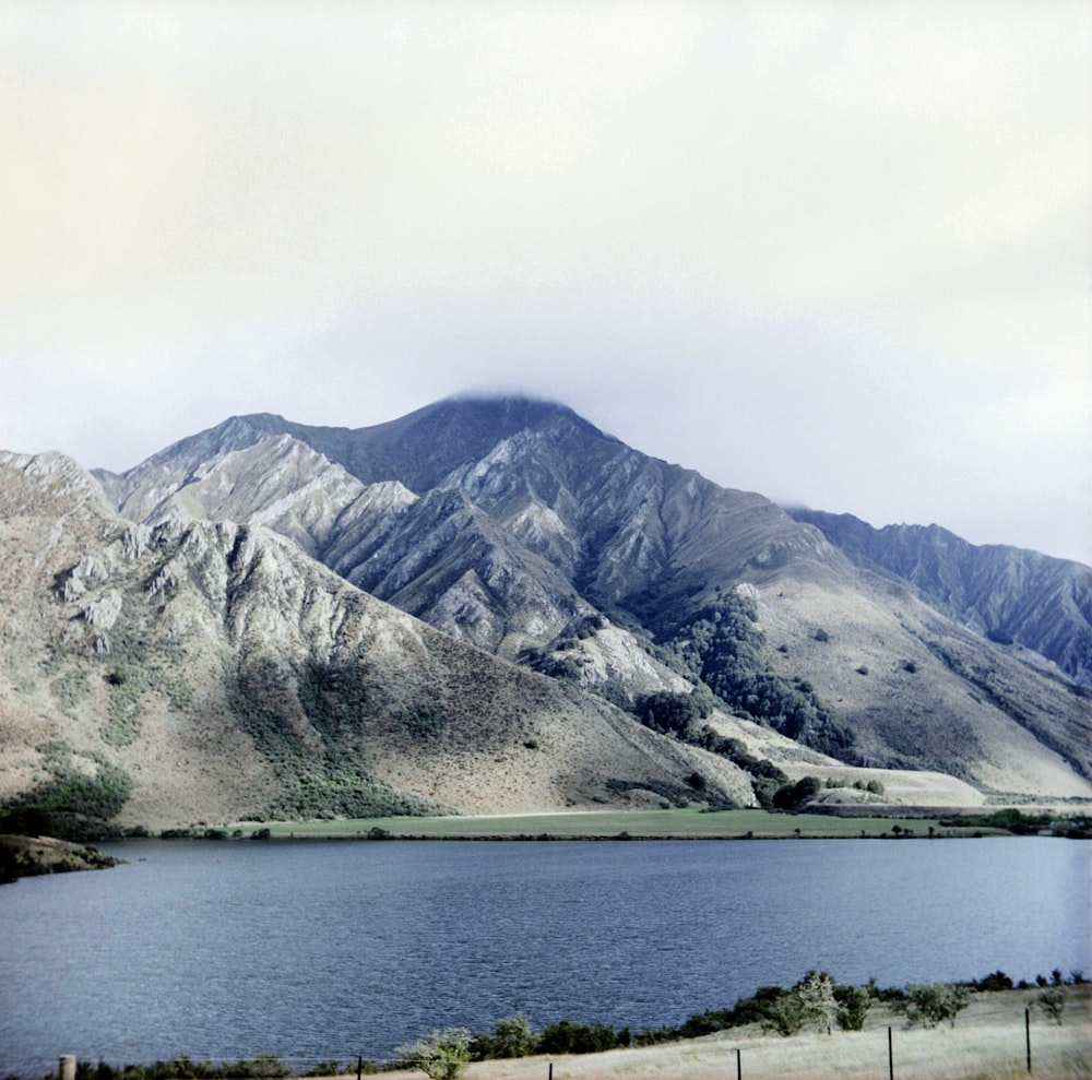 a large body of water surrounded by mountains