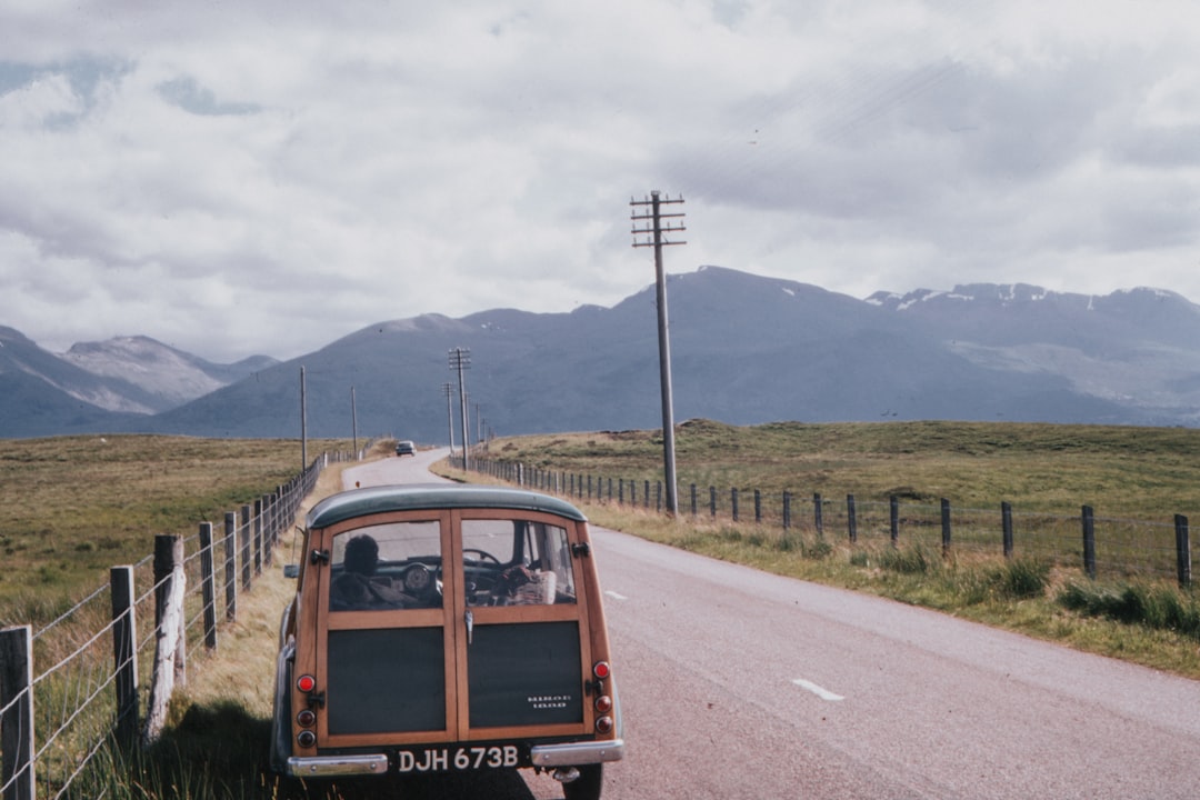 classic brown vehicle at road during daytime