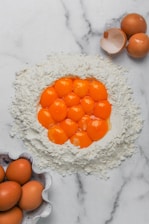 eggs and flour