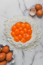 eggs and flour