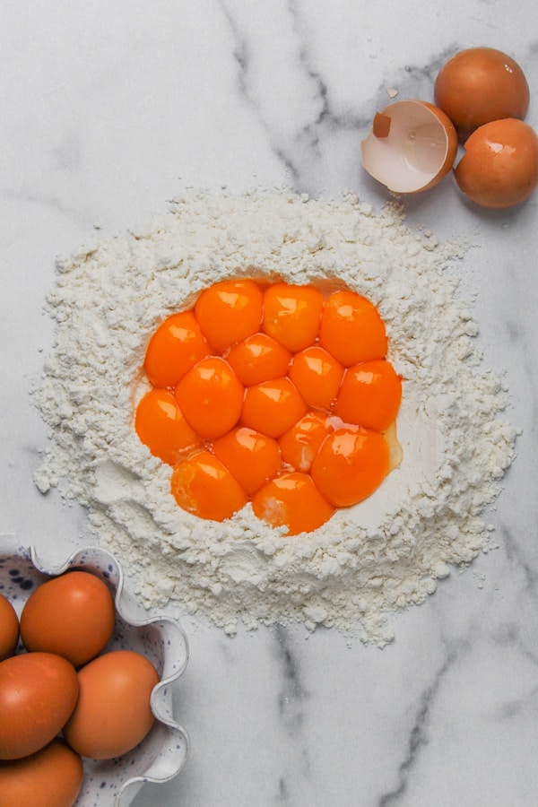 Eggs and flour